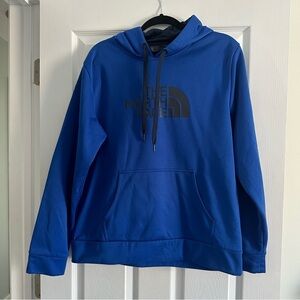 Size L The North Face Royal Blue and Black Pullover Hoodie